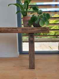 Wagondeelbank 120 cm zijaanzicht