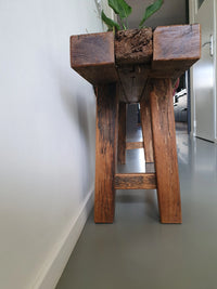 Wagondeelbank 140 cm in de hal